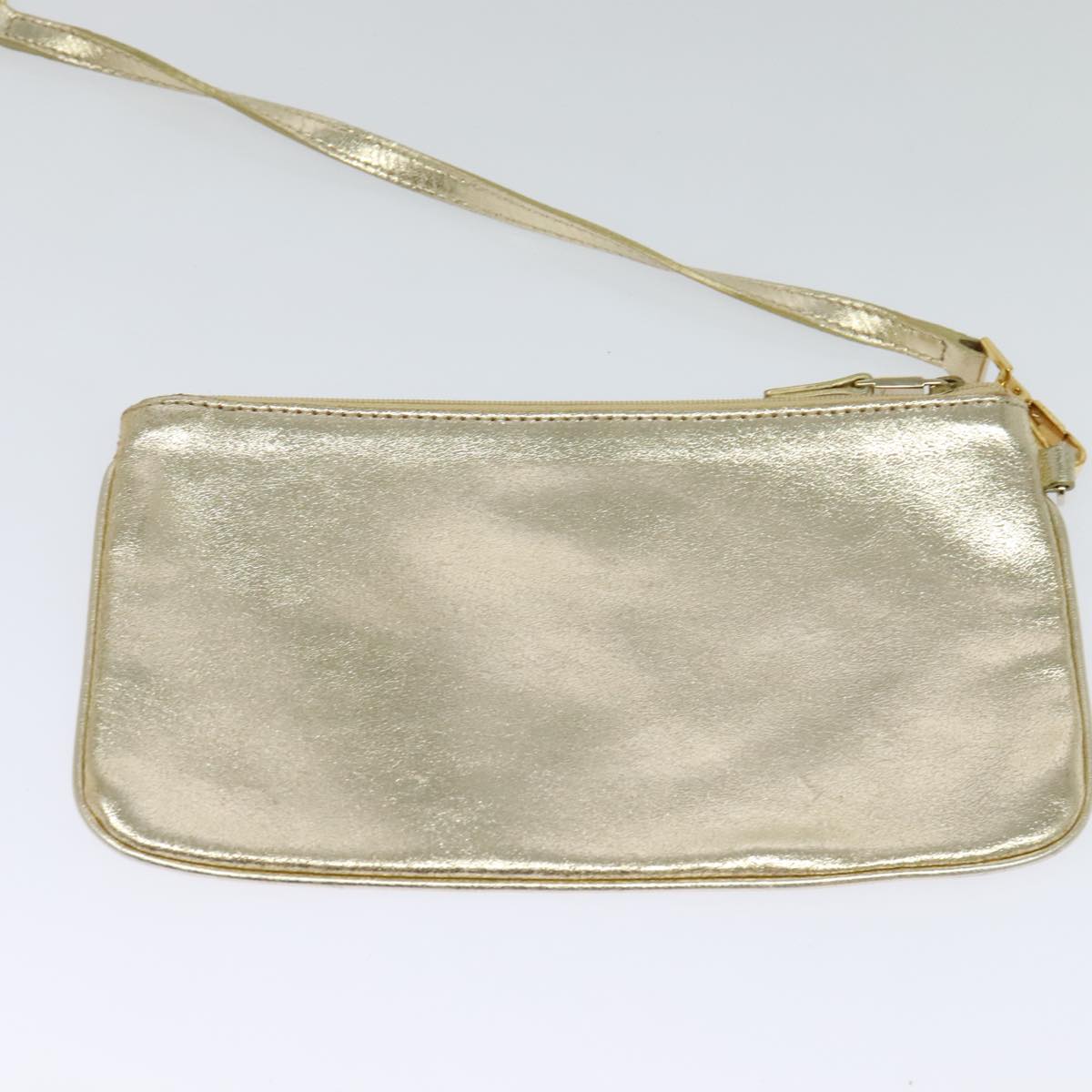 TIFFANY&Co. Reversible Tote Bag Leather Suede Gold Tone Auth 105966