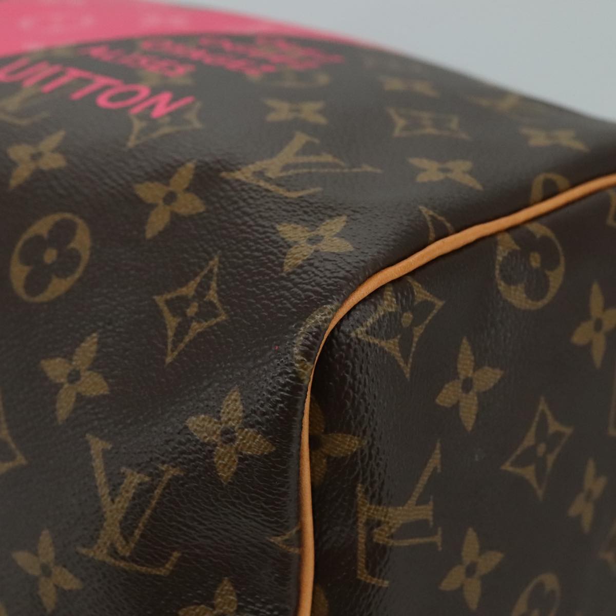 LOUIS VUITTON Monogram V Line Speedy 30 Hand Bag M41533 LV Auth 105968A