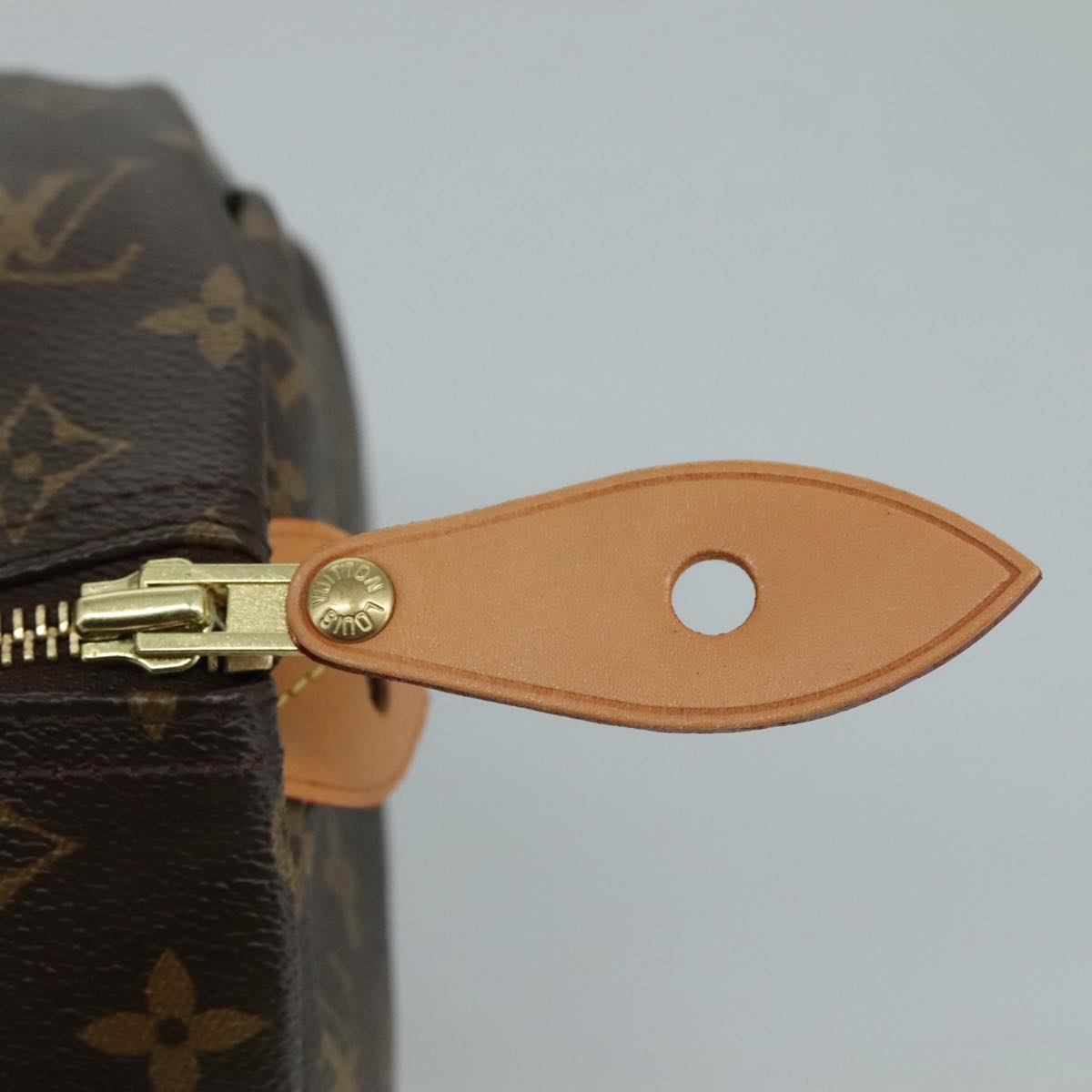 LOUIS VUITTON Monogram V Line Speedy 30 Hand Bag M41533 LV Auth 105968A