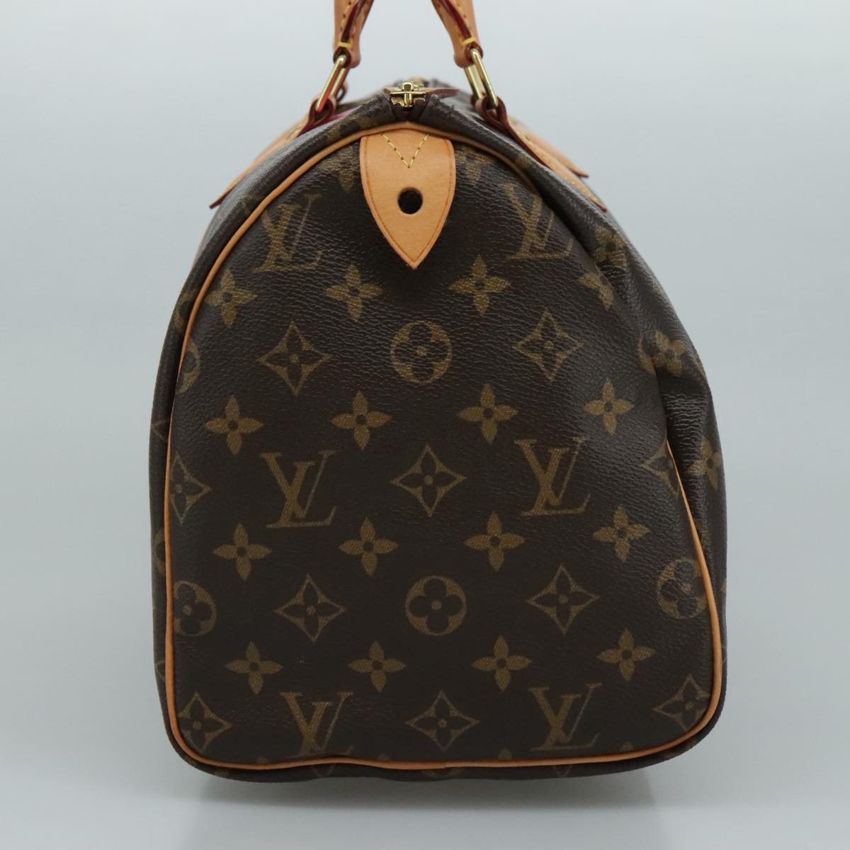 LOUIS VUITTON Monogram V Line Speedy 30 Hand Bag M41533 LV Auth 105968A
