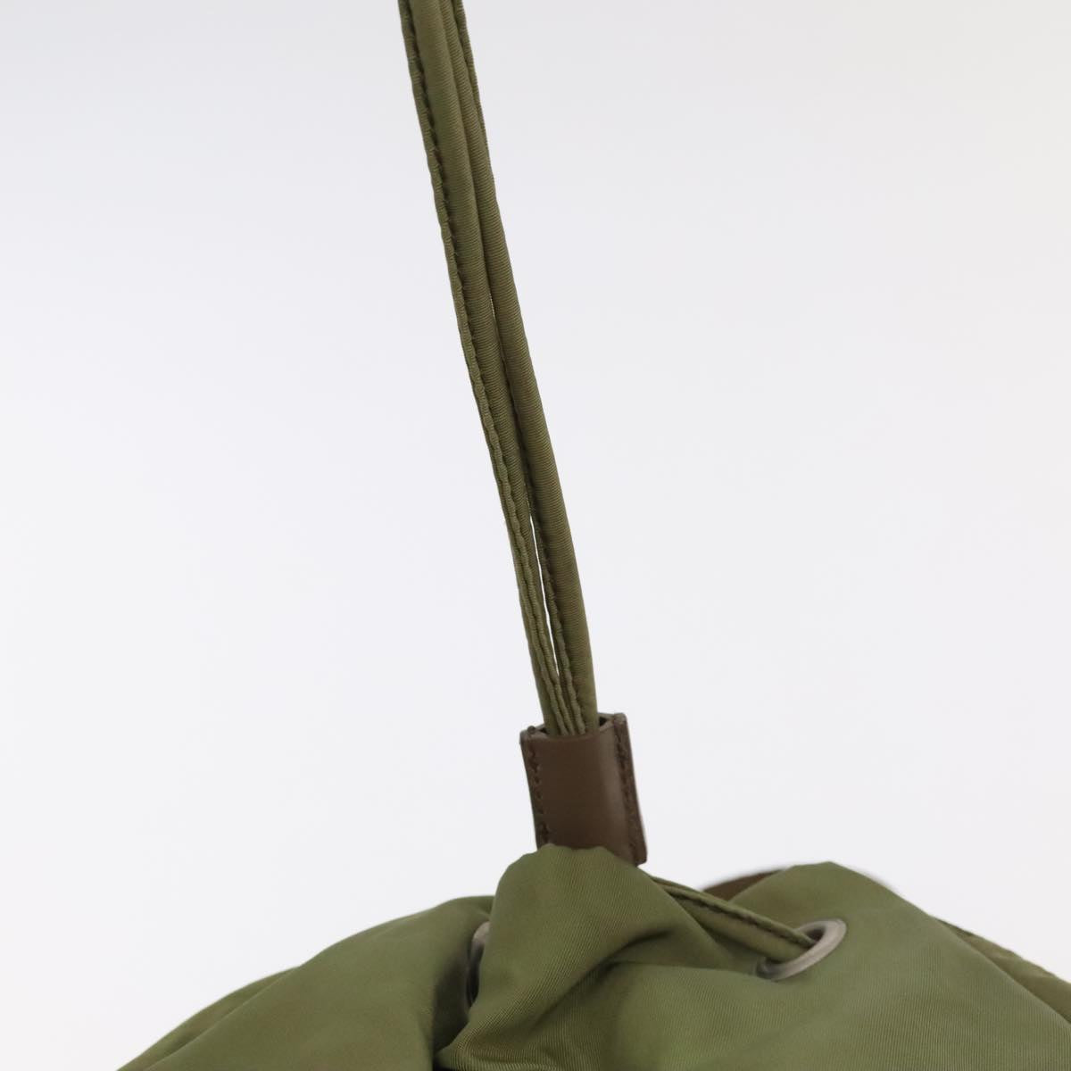 PRADA Backpack Nylon Khaki Auth 106063