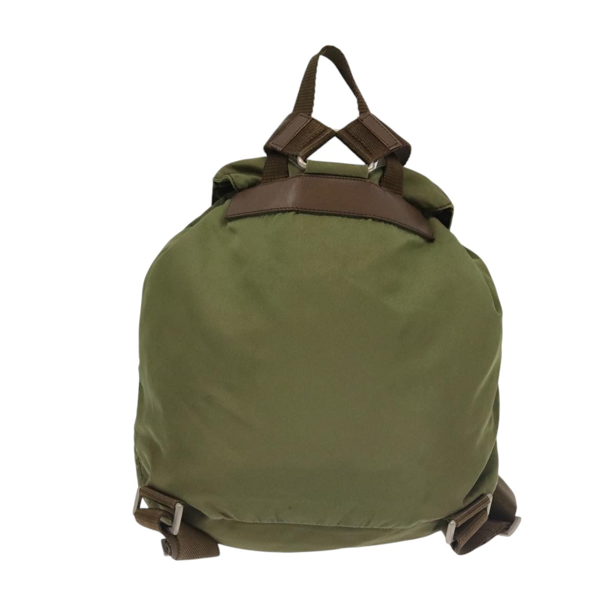 PRADA Backpack Nylon Khaki Auth 106063