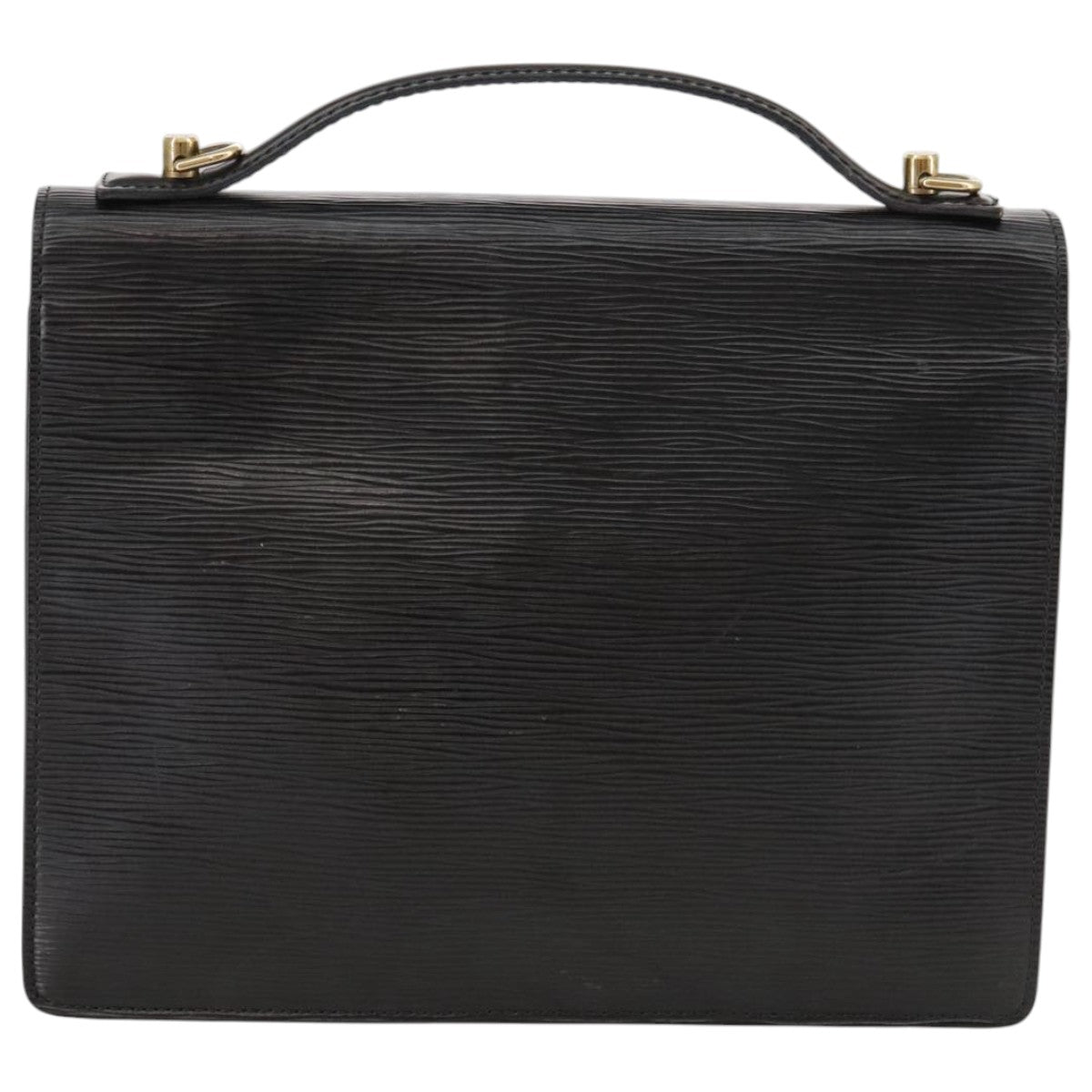 LOUIS VUITTON Epi Monceau 28 Hand Bag Black M52122 LV Auth 106088