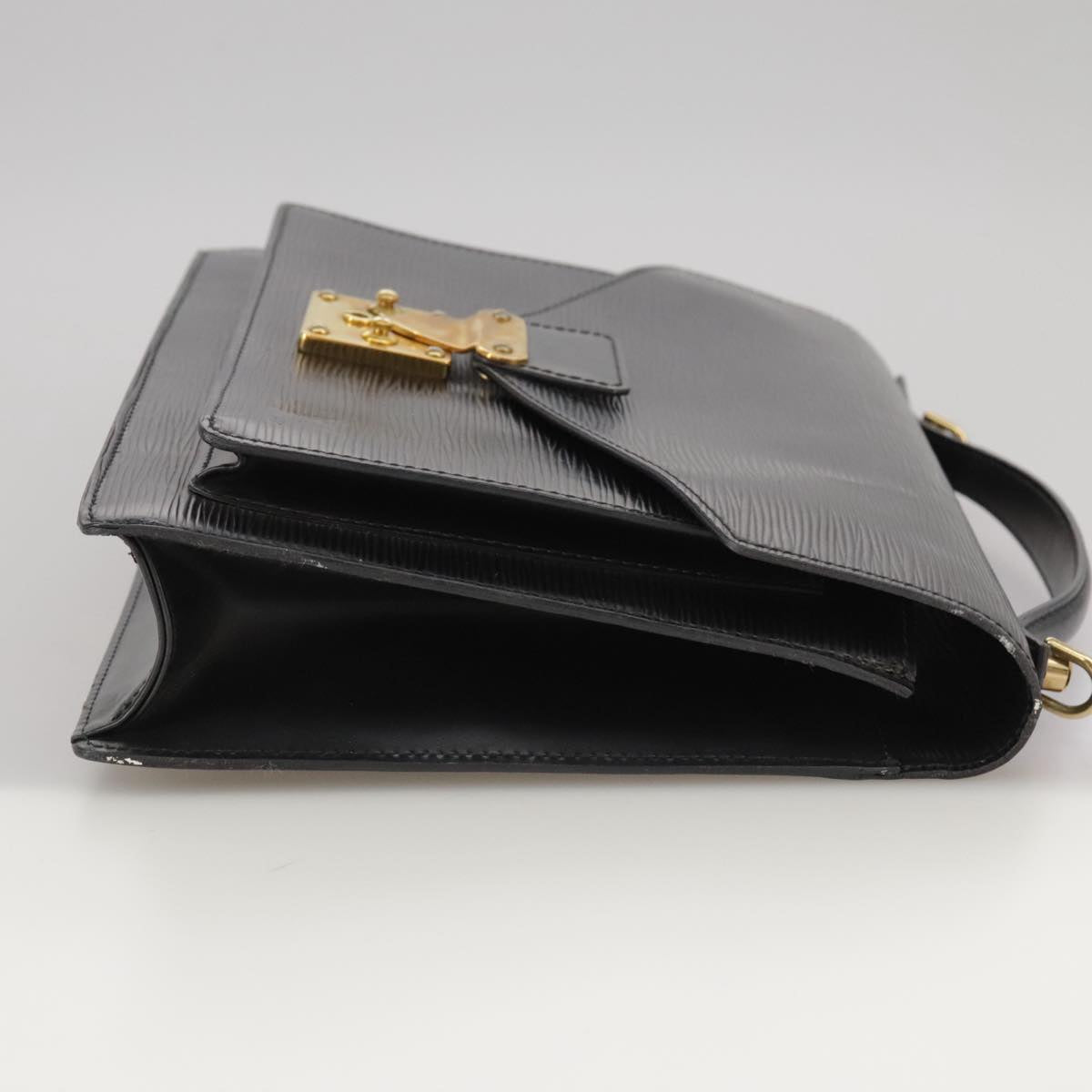 LOUIS VUITTON Epi Monceau 28 Hand Bag Black M52122 LV Auth 106088