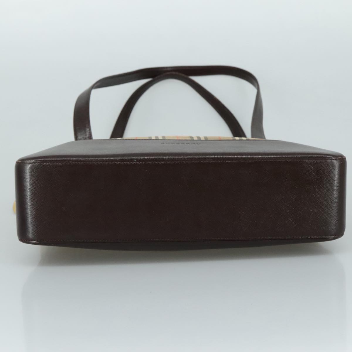 BURBERRY Nova Check Shoulder Bag Canvas Beige Auth 106188