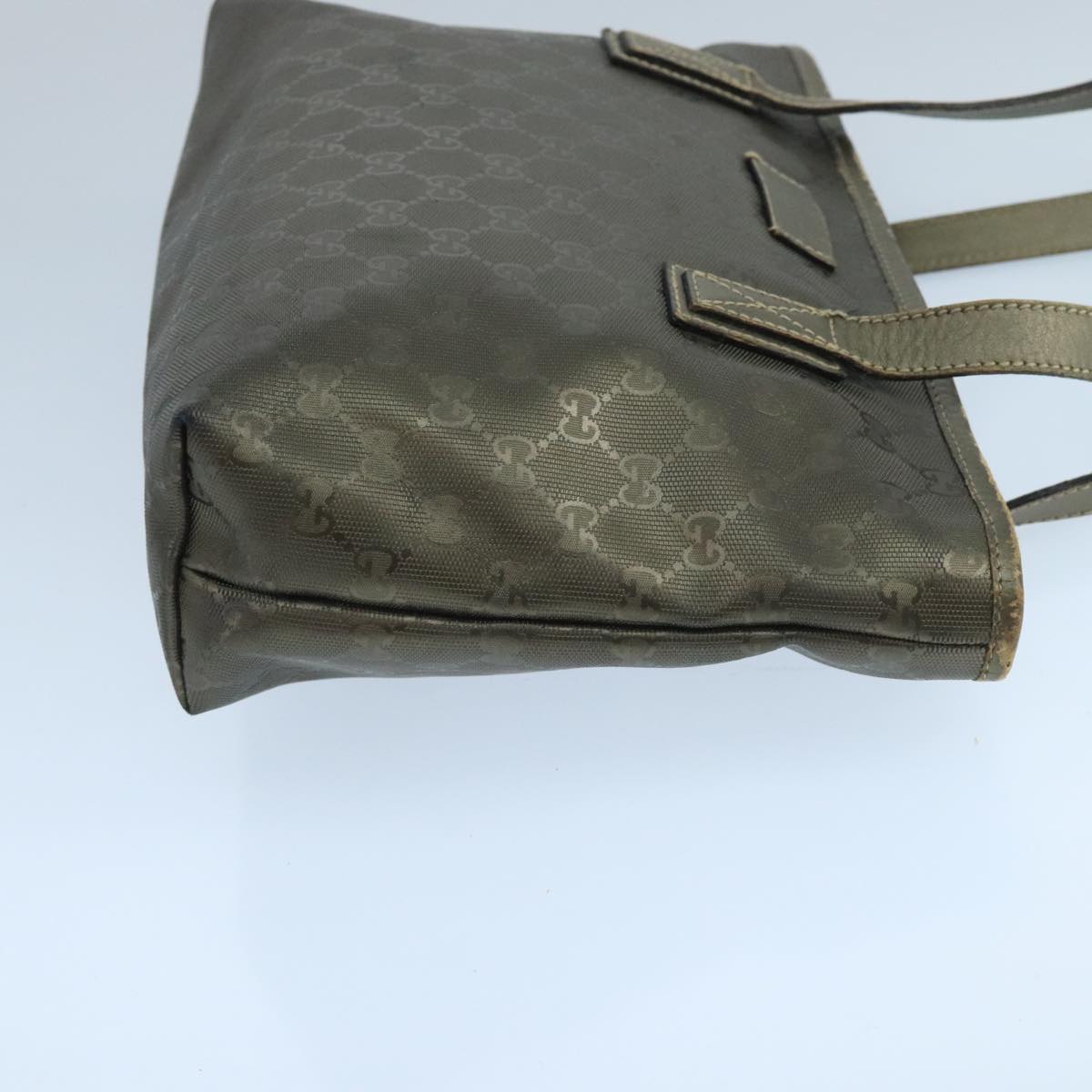 GUCCI GG implementation Tote Bag Khaki 211138 Auth 106234