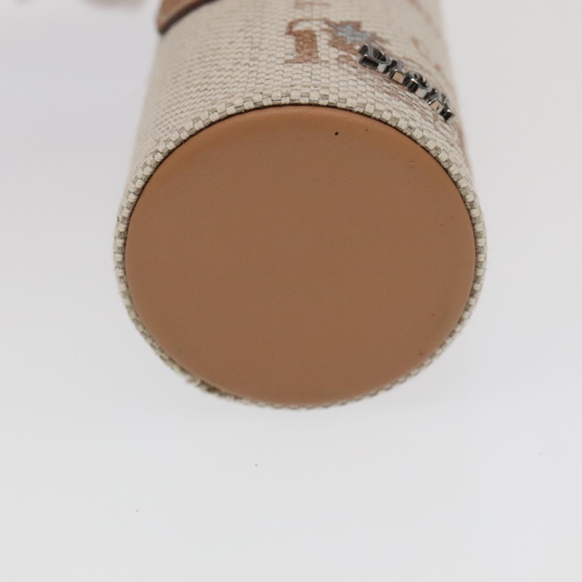 Christian Dior Roller Pouch Cactus Jack Canvas Leather Beige Auth 106248V