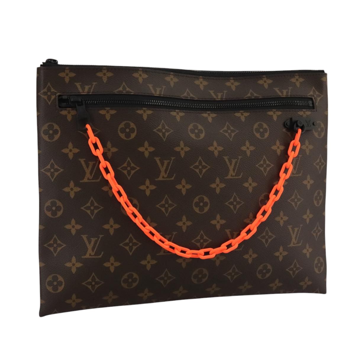 LOUIS VUITTON Monogram Solar Powered Ray Pochette A4 Bag M44484 LV Auth 106264A