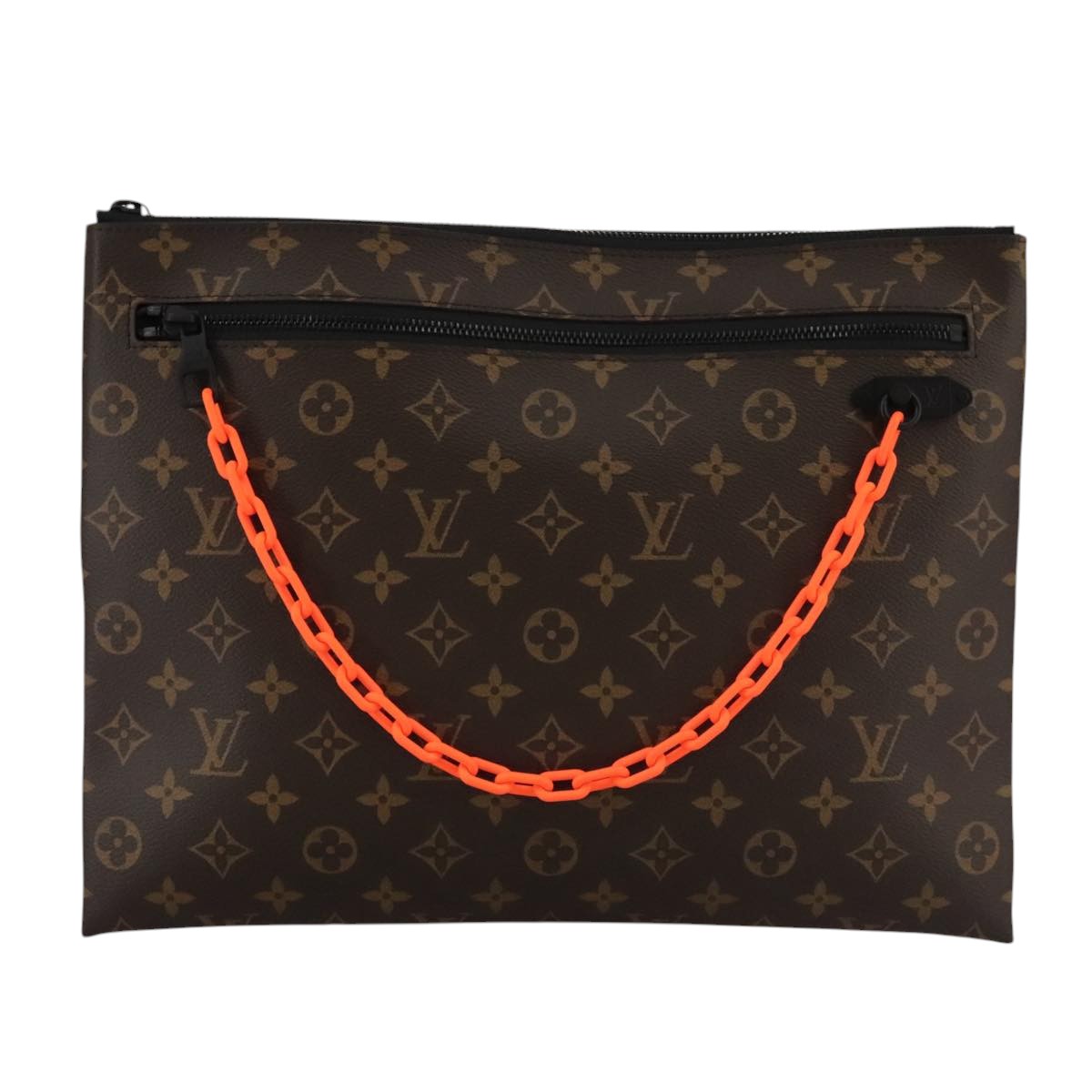LOUIS VUITTON Monogram Solar Powered Ray Pochette A4 Bag M44484 LV Auth 106264A