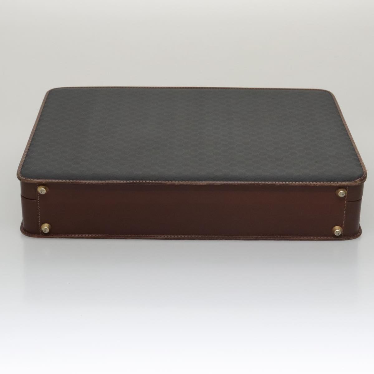 GUCCI Micro GG Canvas Trunk Black Gold Auth 106302