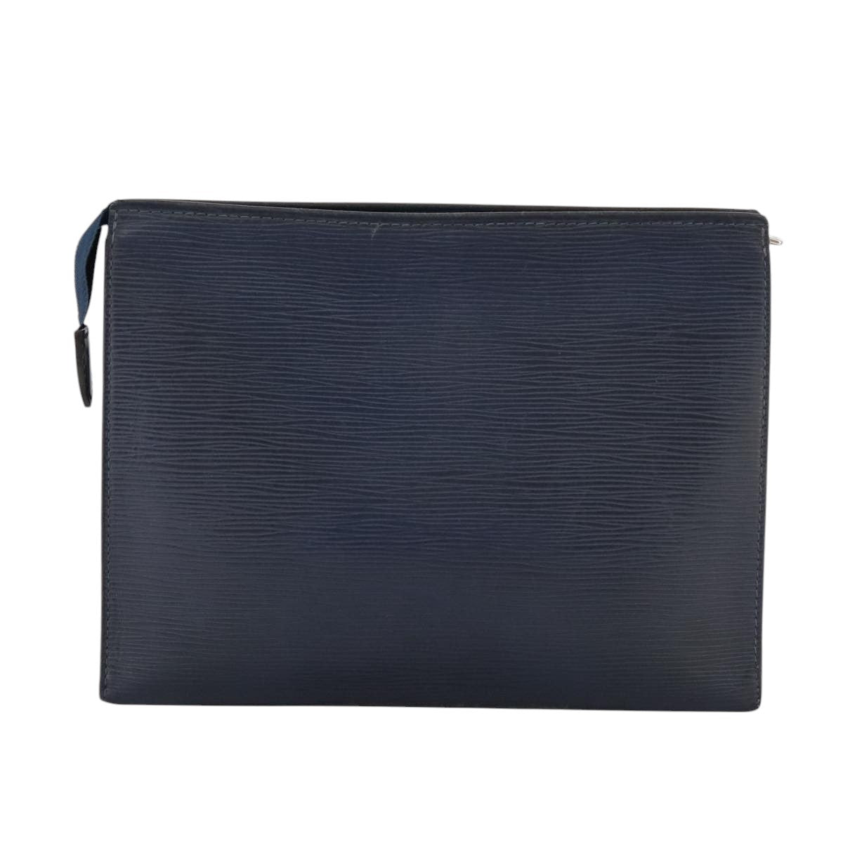 LOUIS VUITTON Epi Poche Toilette 26 Pouch Andigo Blue M41367 LV Auth 106331