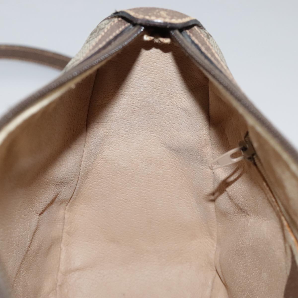 GUCCI GG Supreme Web Sherry Line Shoulder Bag PVC Beige 89 02 032 Auth 106357