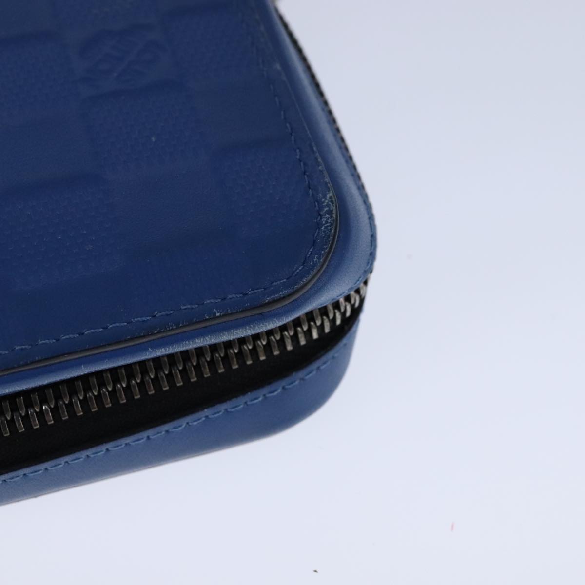 LOUIS VUITTON Damier Infini Organizer Atholl Bag Blue Neptune N41396 Auth 106584