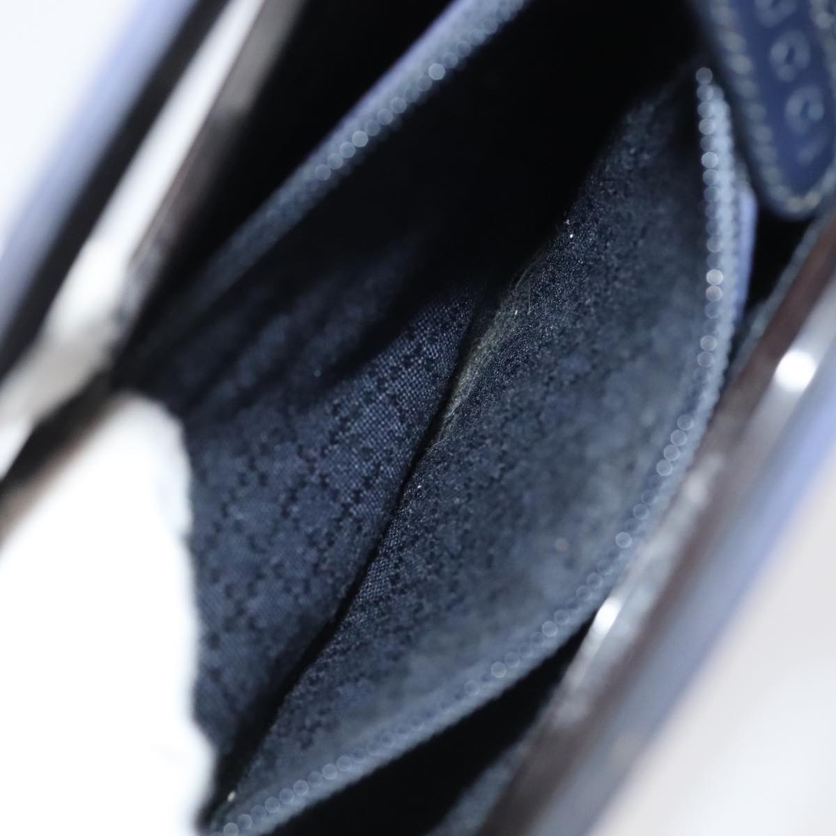 GUCCI Hand Bag Nylon 2way Blue Auth 106630