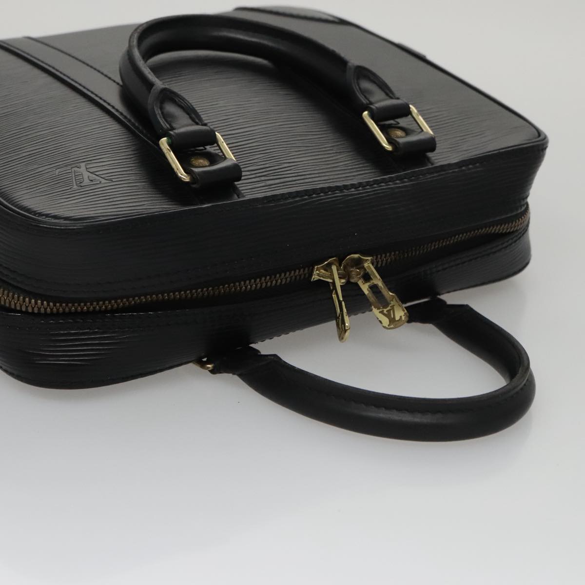 LOUIS VUITTON Epi Hand Bag SPO Black LV Auth 106723SV
