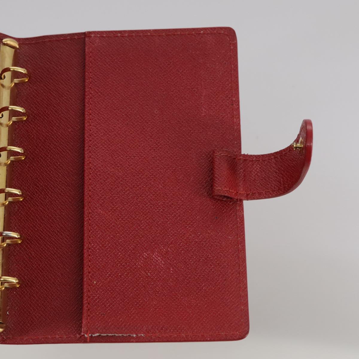 LOUIS VUITTON Epi Agenda PM Day Planner Cover Red R20057 LV Auth 106733