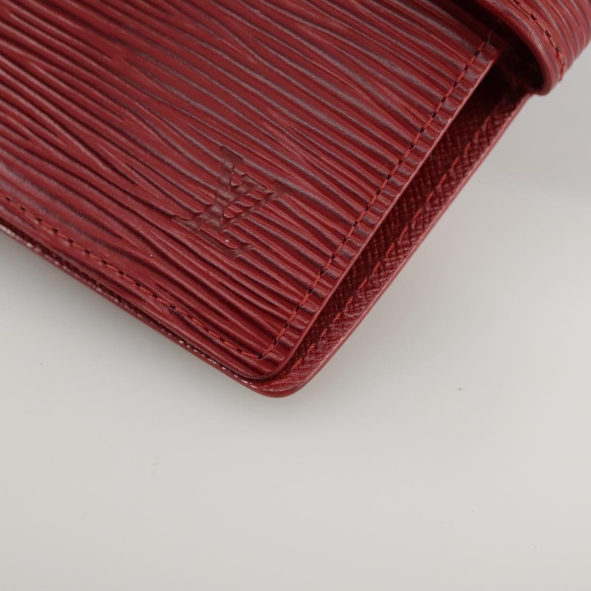 LOUIS VUITTON Epi Agenda PM Day Planner Cover Red R20057 LV Auth 106733