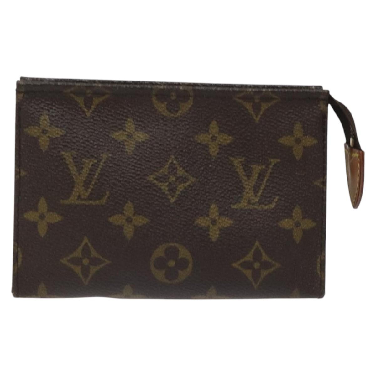 LOUIS VUITTON Monogram Poche Toilette 15 Pouch M47546 LV Auth 106749