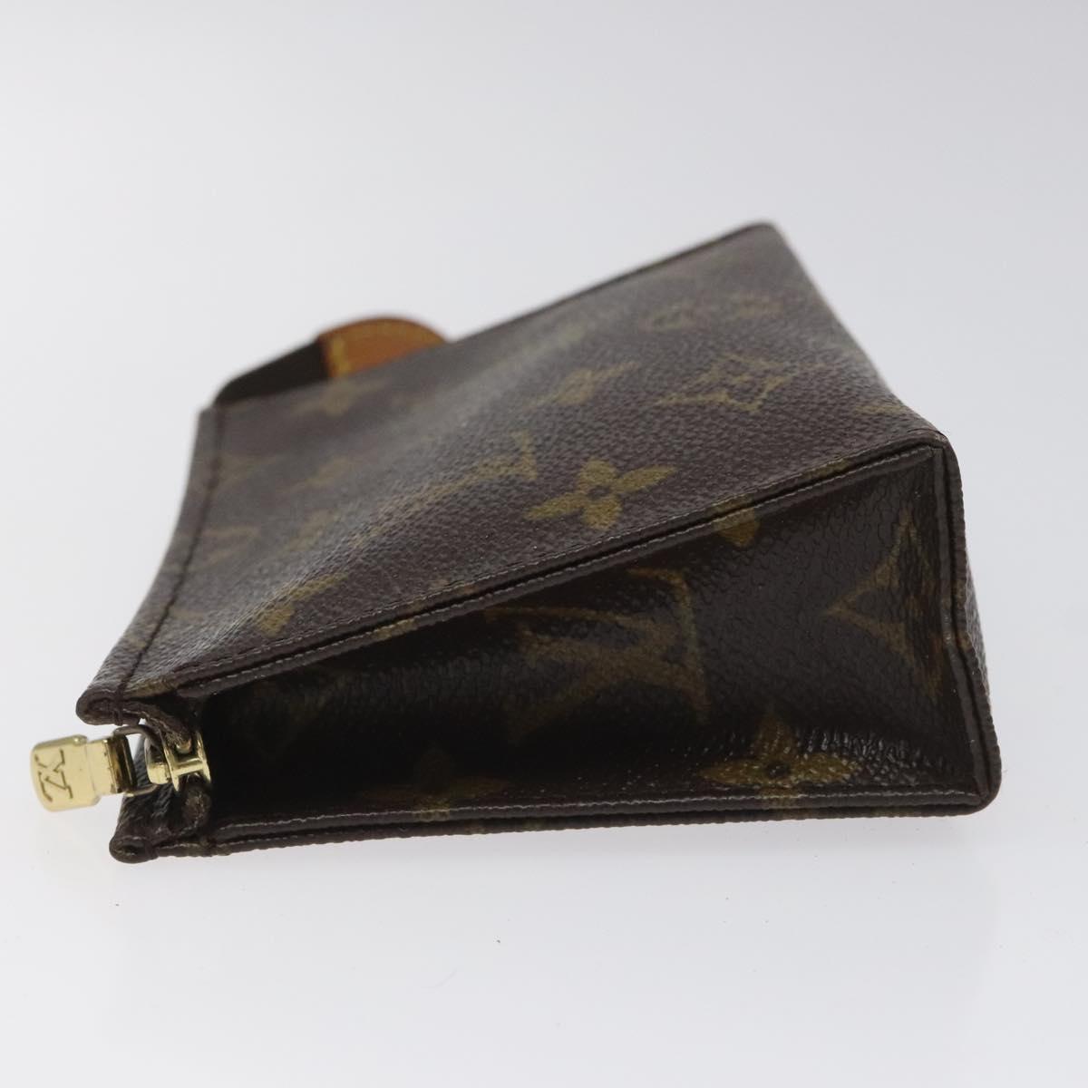 LOUIS VUITTON Monogram Poche Toilette 15 Pouch M47546 LV Auth 106749
