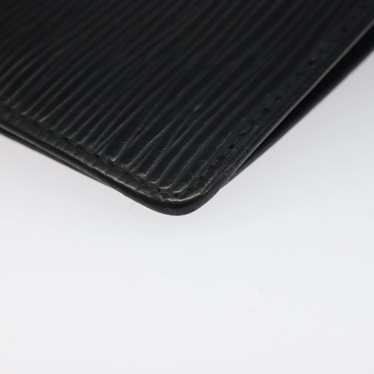 LOUIS VUITTON Epi Agenda PM Day Planner Cover Black R20052 LV Auth 106768