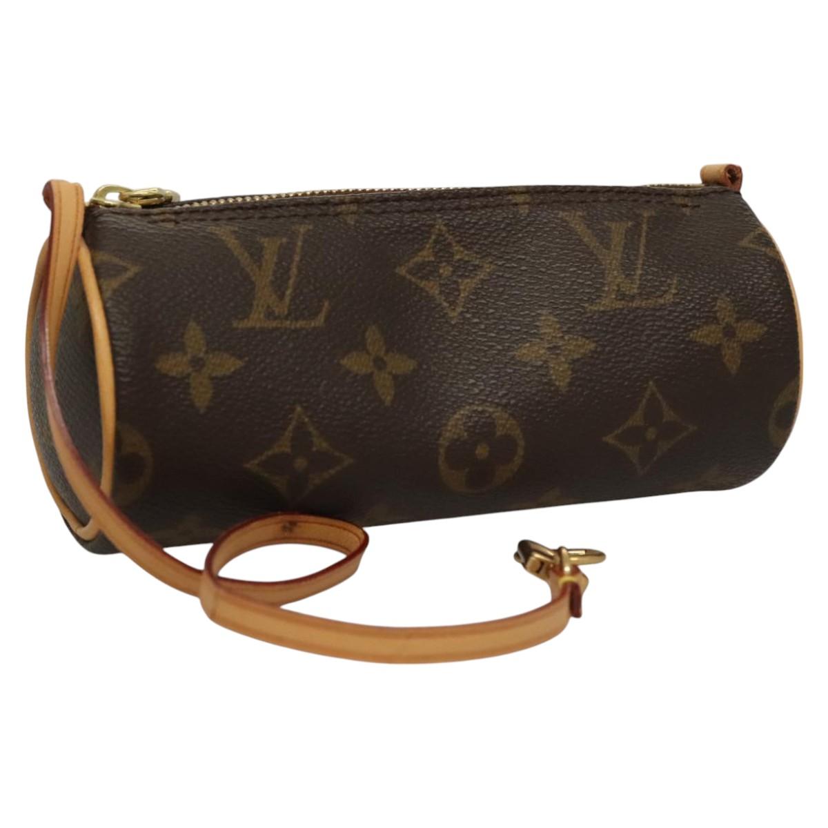 LOUIS VUITTON Monogram Papillon Pouch LV Auth 106793