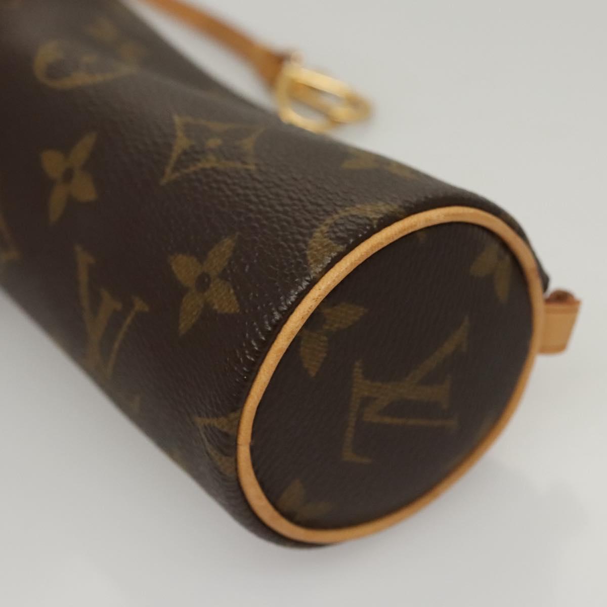 LOUIS VUITTON Monogram Papillon Pouch LV Auth 106793