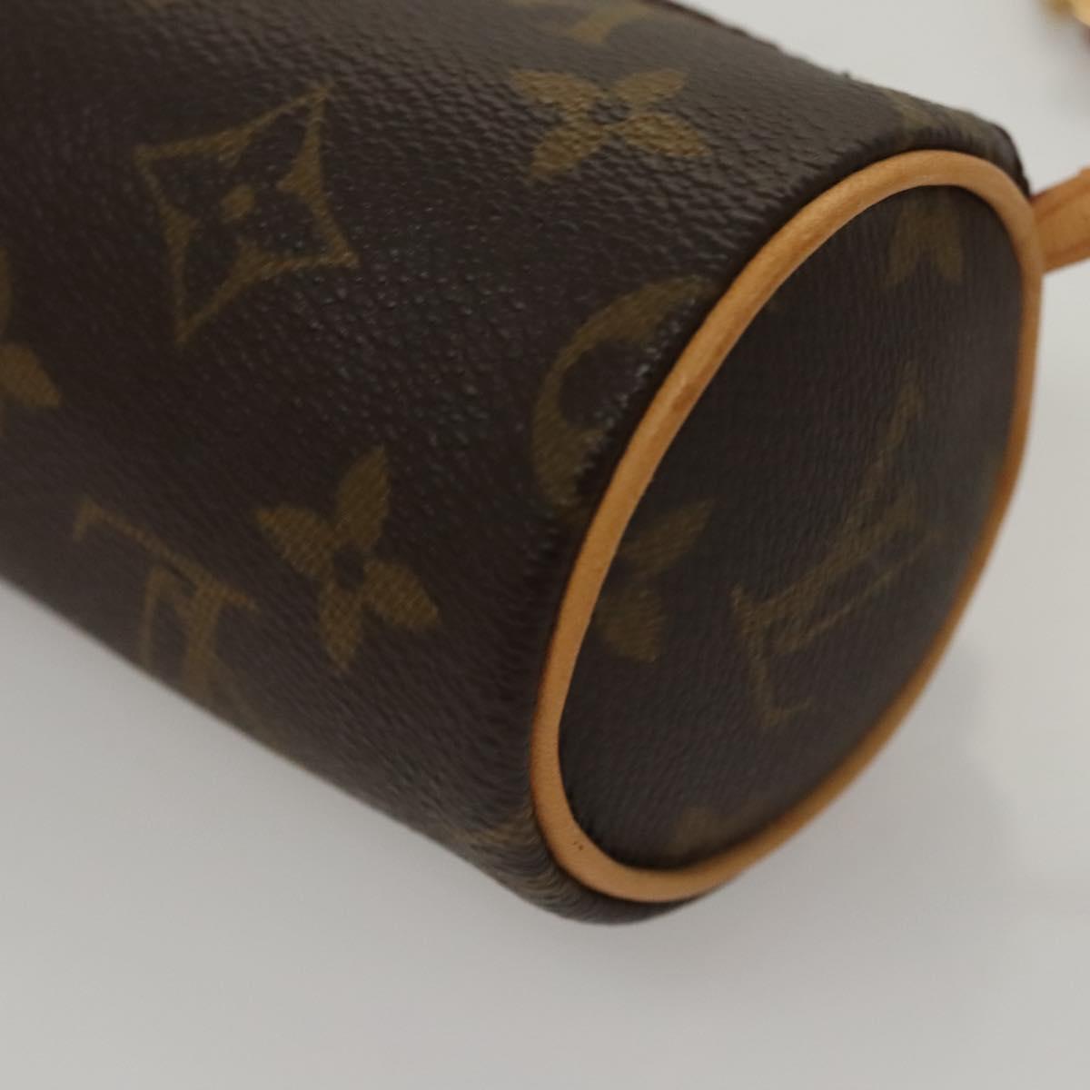 LOUIS VUITTON Monogram Papillon Pouch LV Auth 106793
