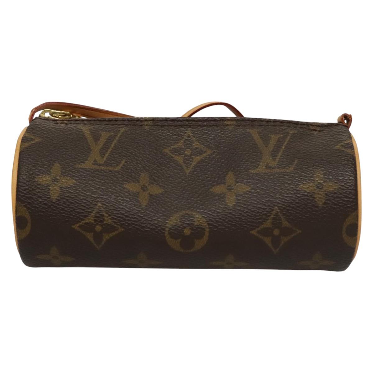 LOUIS VUITTON Monogram Papillon Pouch LV Auth 106793
