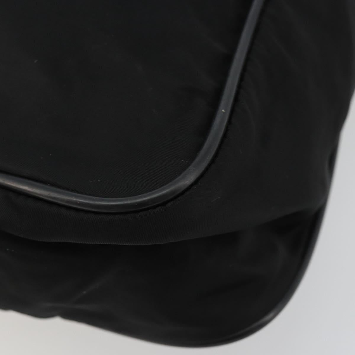 PRADA Shoulder Bag Nylon Black Auth 106796