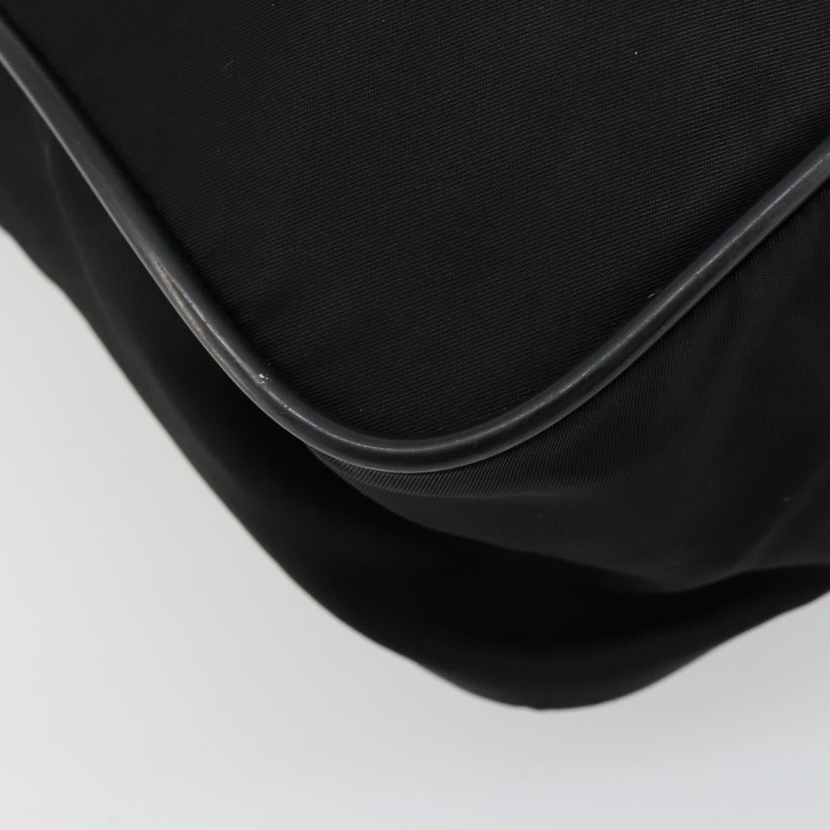 PRADA Shoulder Bag Nylon Black Auth 106796