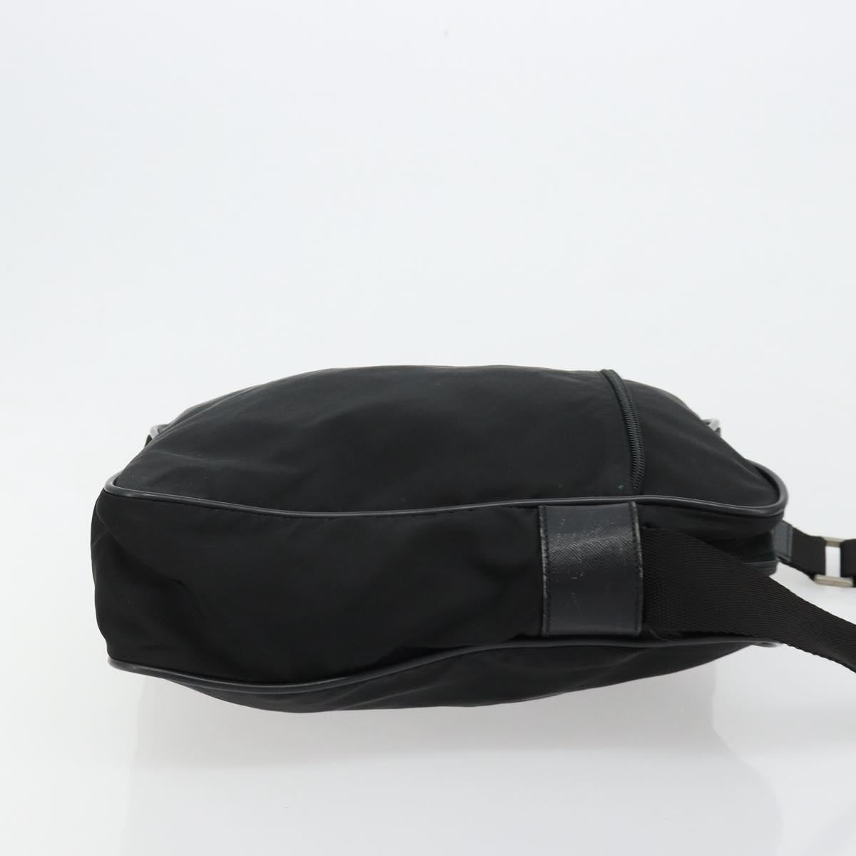 PRADA Shoulder Bag Nylon Black Auth 106796