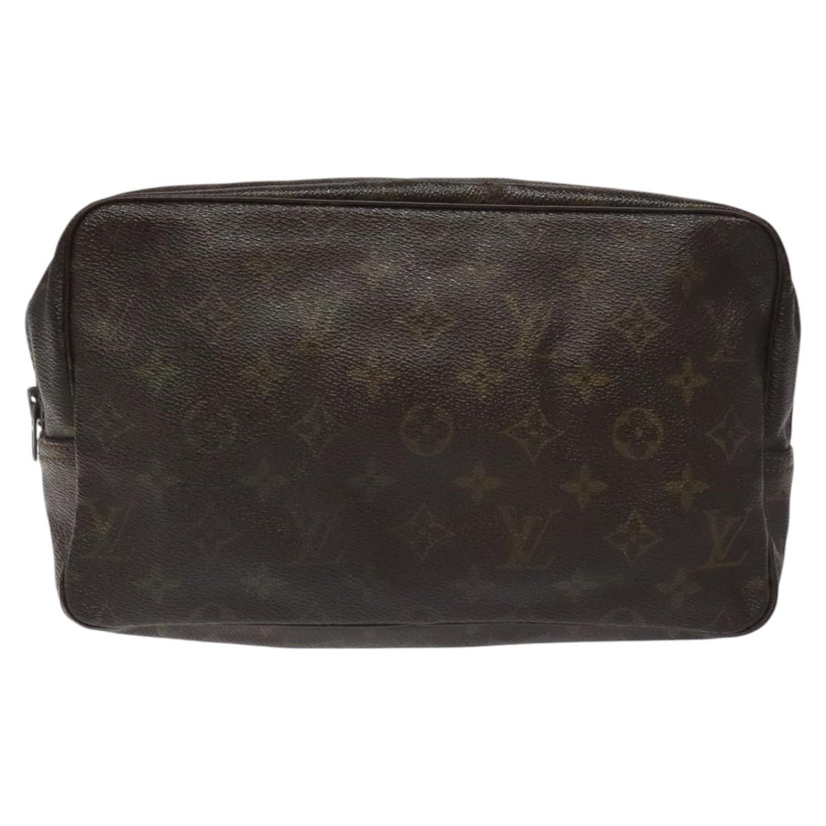 LOUIS VUITTON Monogram Trousse Toilette 28 Clutch Bag M47522 LV Auth 106799