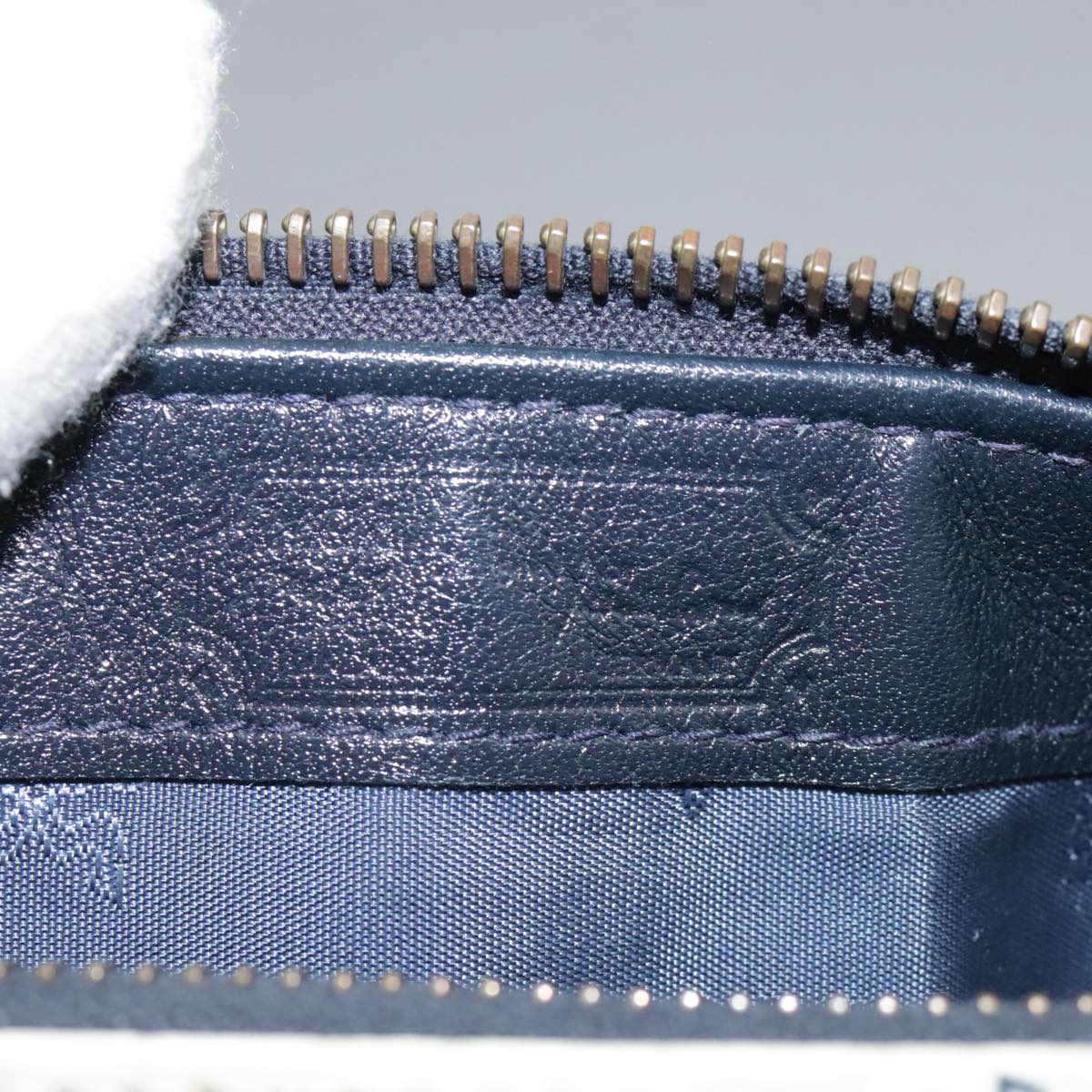 MCM Vicetos Logogram Mini Hand Bag PVC Leather White Auth 106889