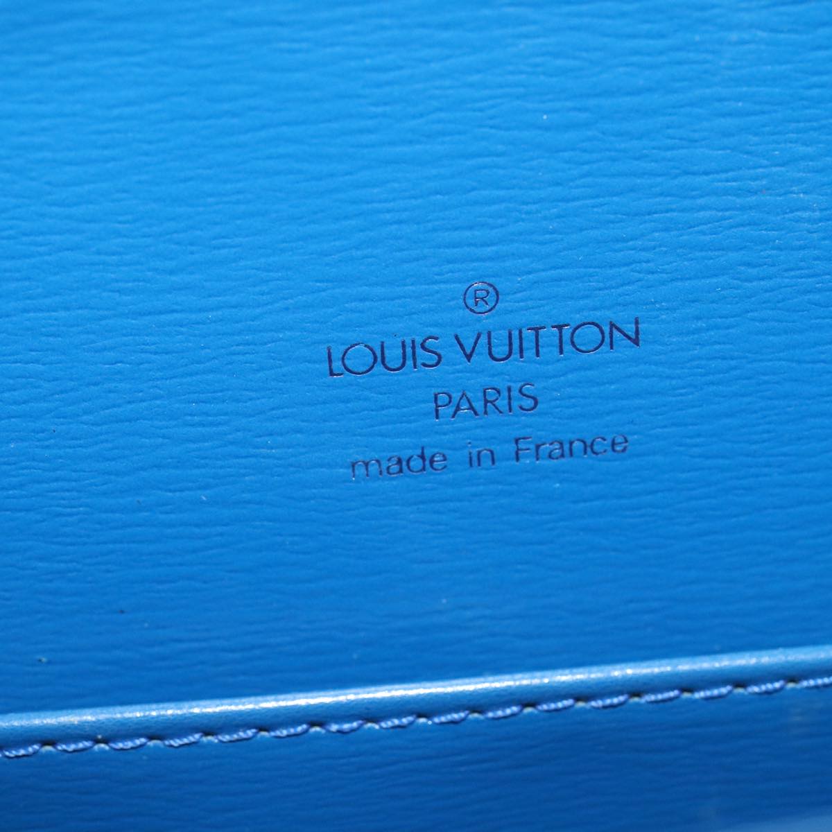 LOUIS VUITTON Epi Capuchin Shoulder Bag Blue M52345 LV Auth 106904