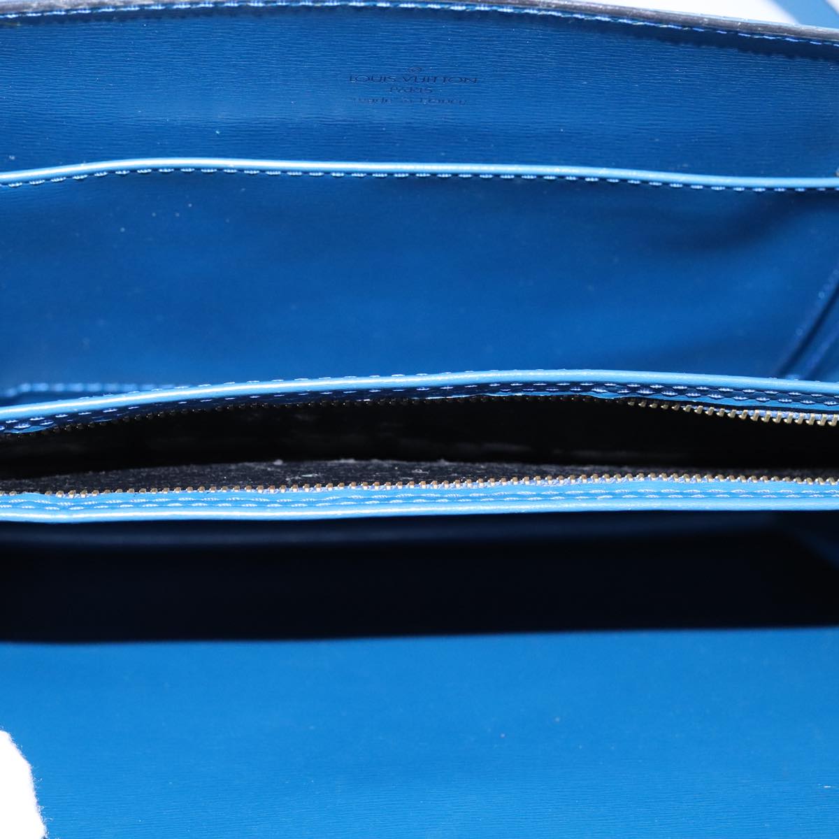 LOUIS VUITTON Epi Capuchin Shoulder Bag Blue M52345 LV Auth 106904