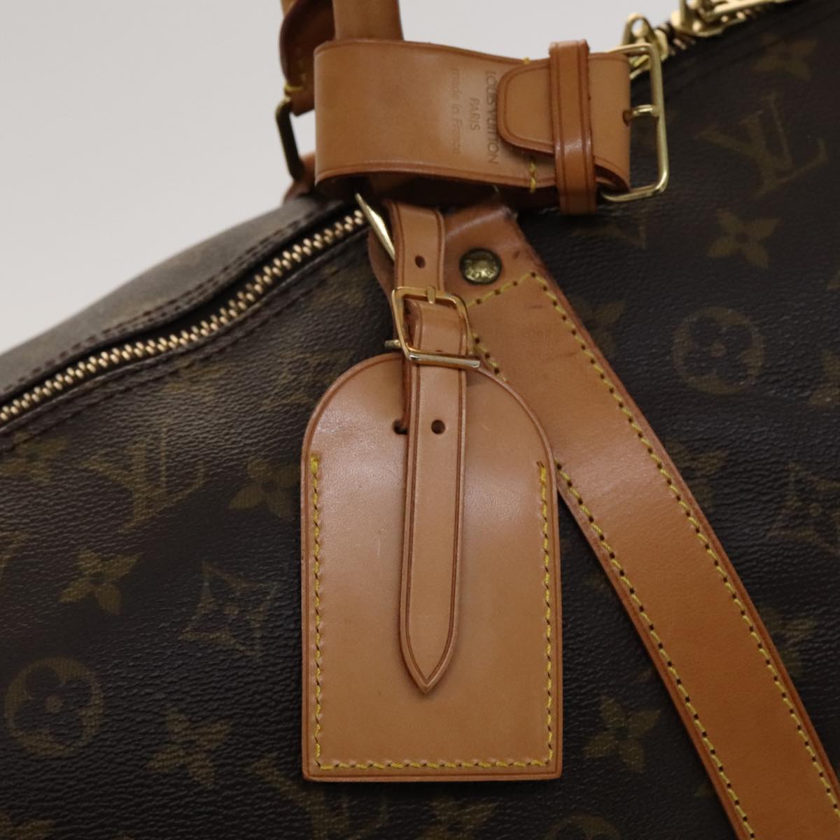 LOUIS VUITTON Monogram Keepall 60 Boston Bag M41422 LV Auth 106913V