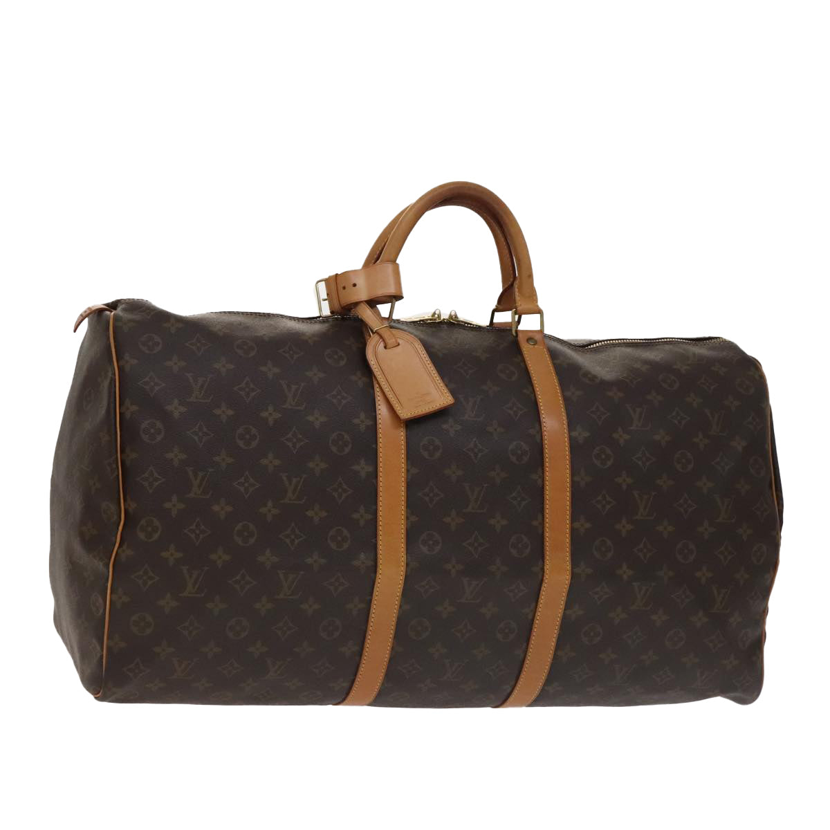 LOUIS VUITTON Monogram Keepall 60 Boston Bag M41422 LV Auth 106913V