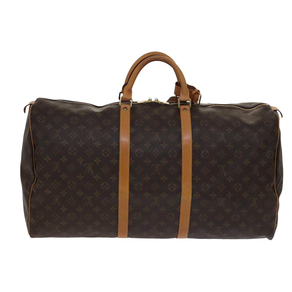 LOUIS VUITTON Monogram Keepall 60 Boston Bag M41422 LV Auth 106913V