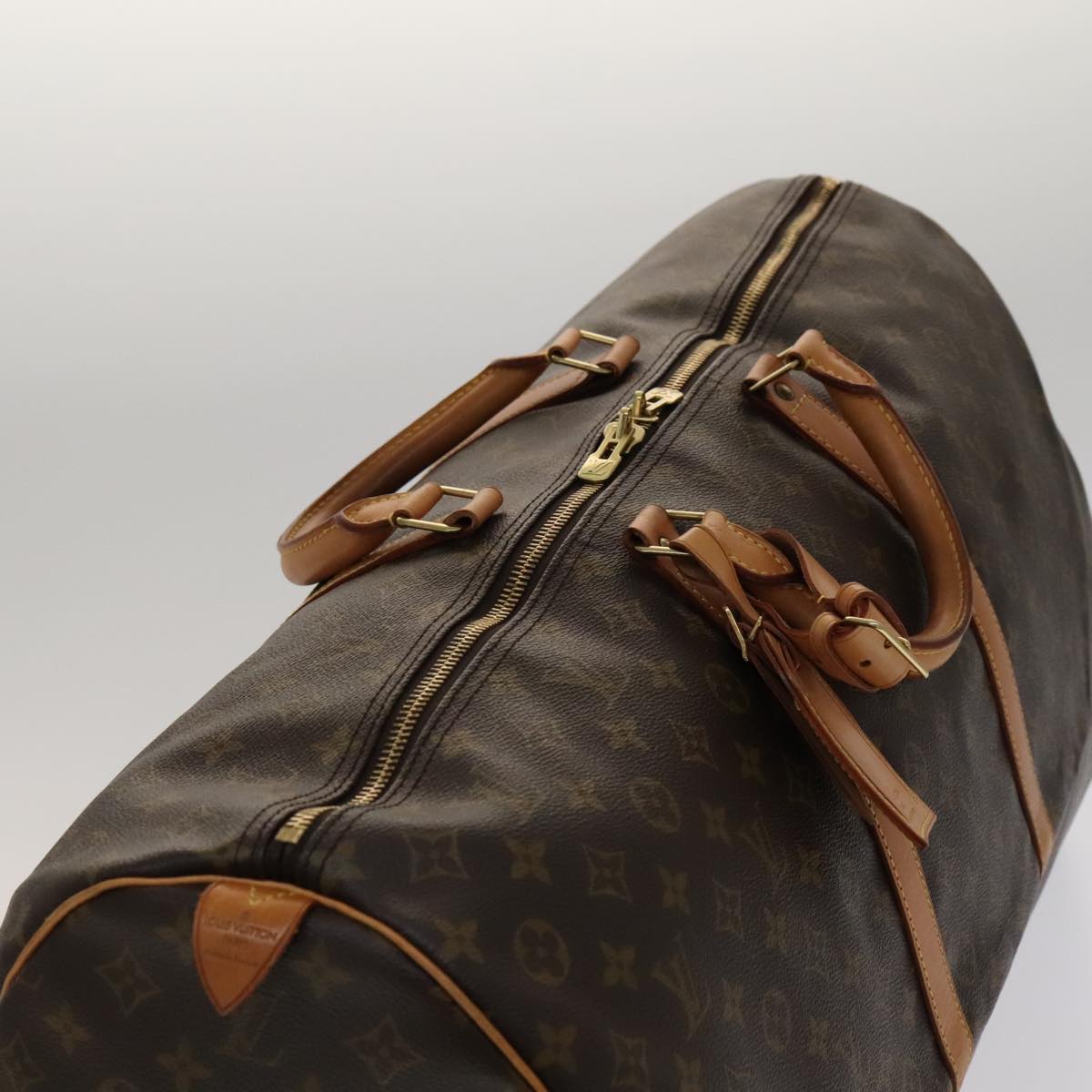 LOUIS VUITTON Monogram Keepall 60 Boston Bag M41422 LV Auth 106913V