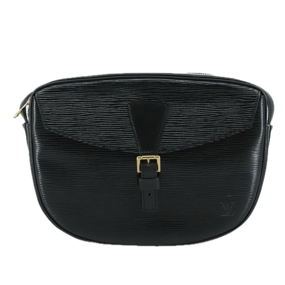 LOUIS VUITTON Epi Jeune Fille MM Shoulder Bag Black M52152 LV Auth 107060V