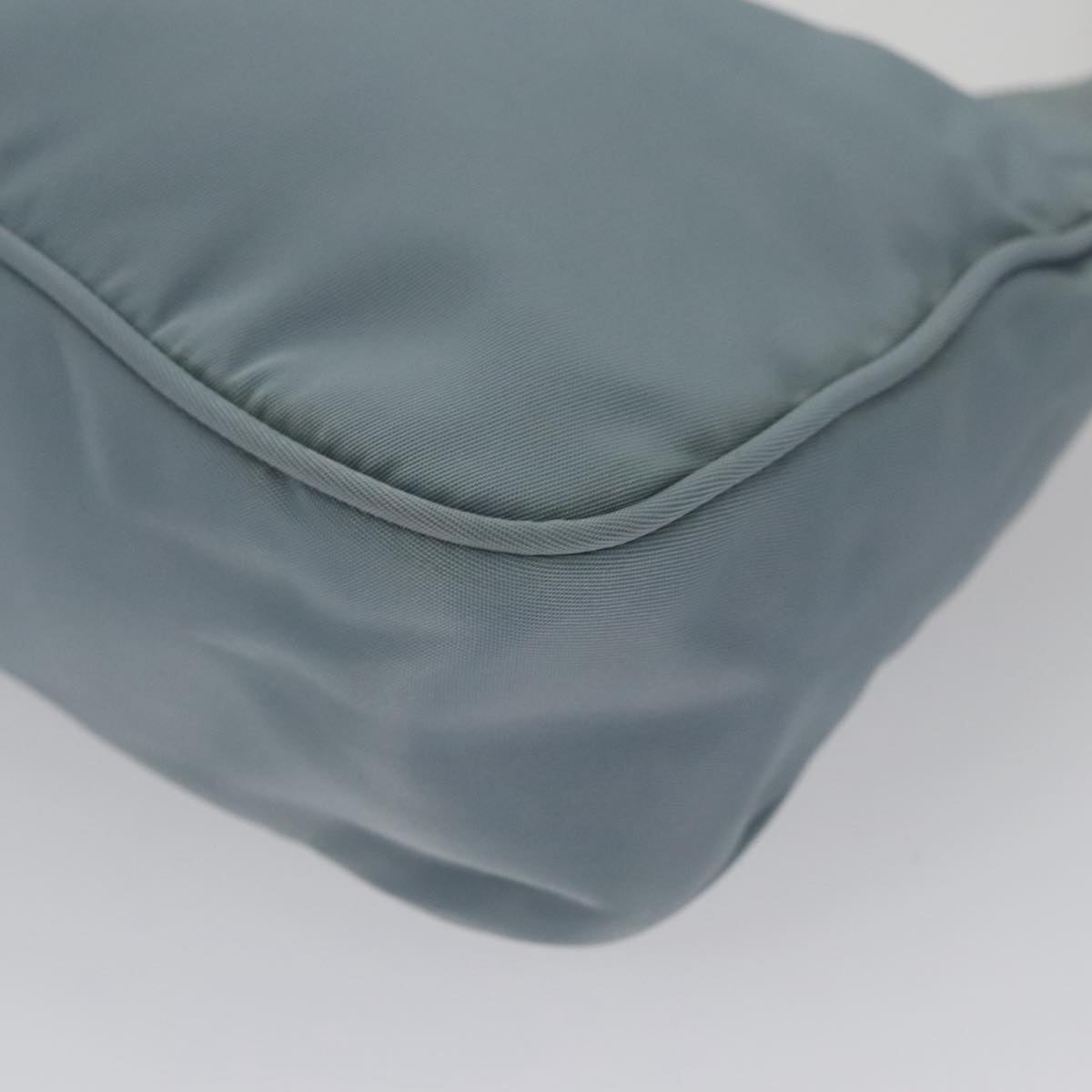 PRADA Accessory Pouch Nylon Light Blue Auth 107212