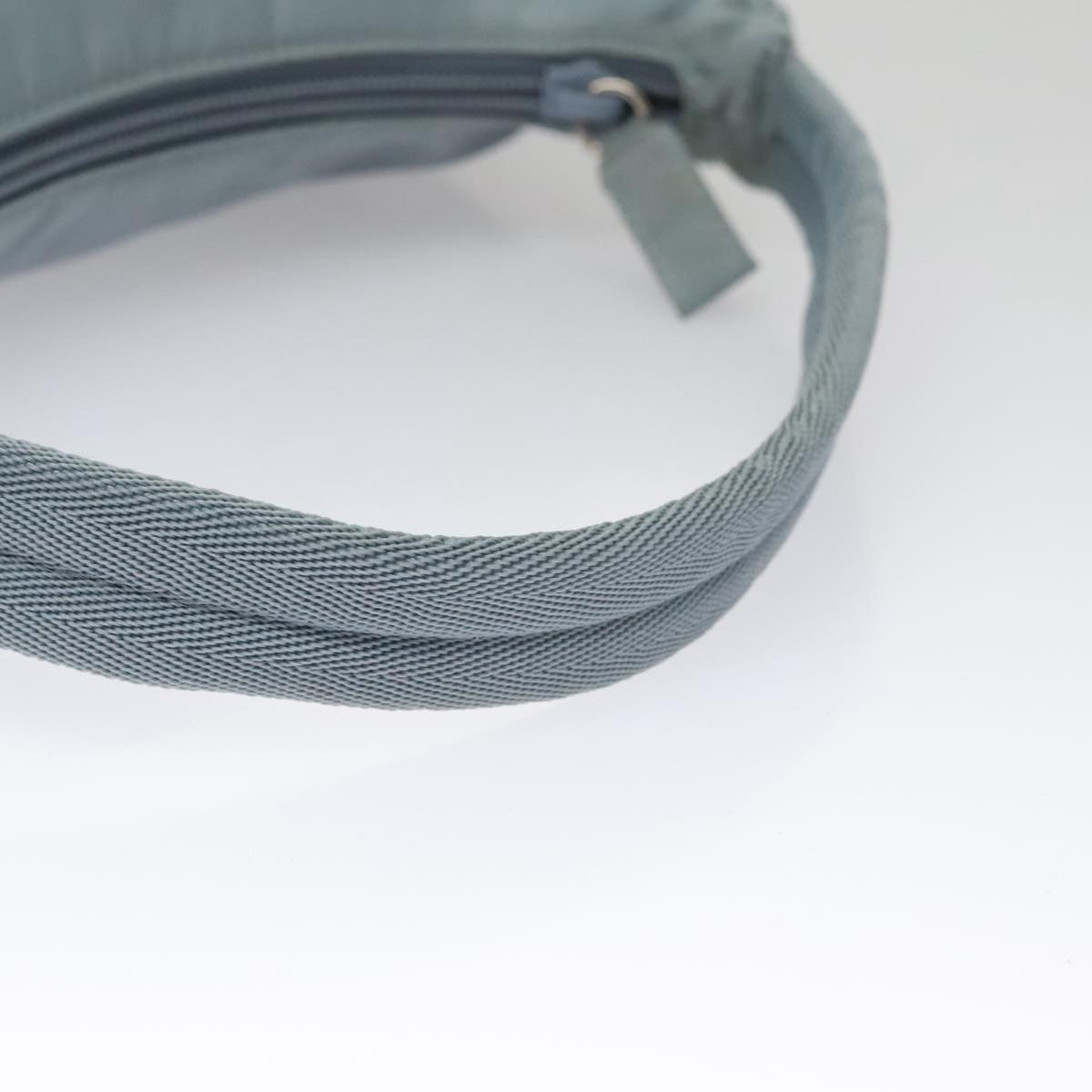 PRADA Accessory Pouch Nylon Light Blue Auth 107212