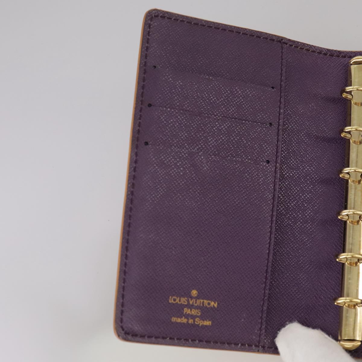 LOUIS VUITTON Epi Agenda PM Day Planner Cover Yellow R20059 LV Auth 107284