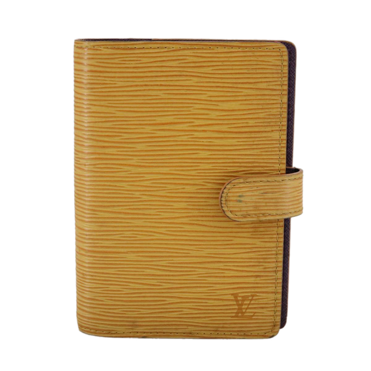 LOUIS VUITTON Epi Agenda PM Day Planner Cover Yellow R20059 LV Auth 107284