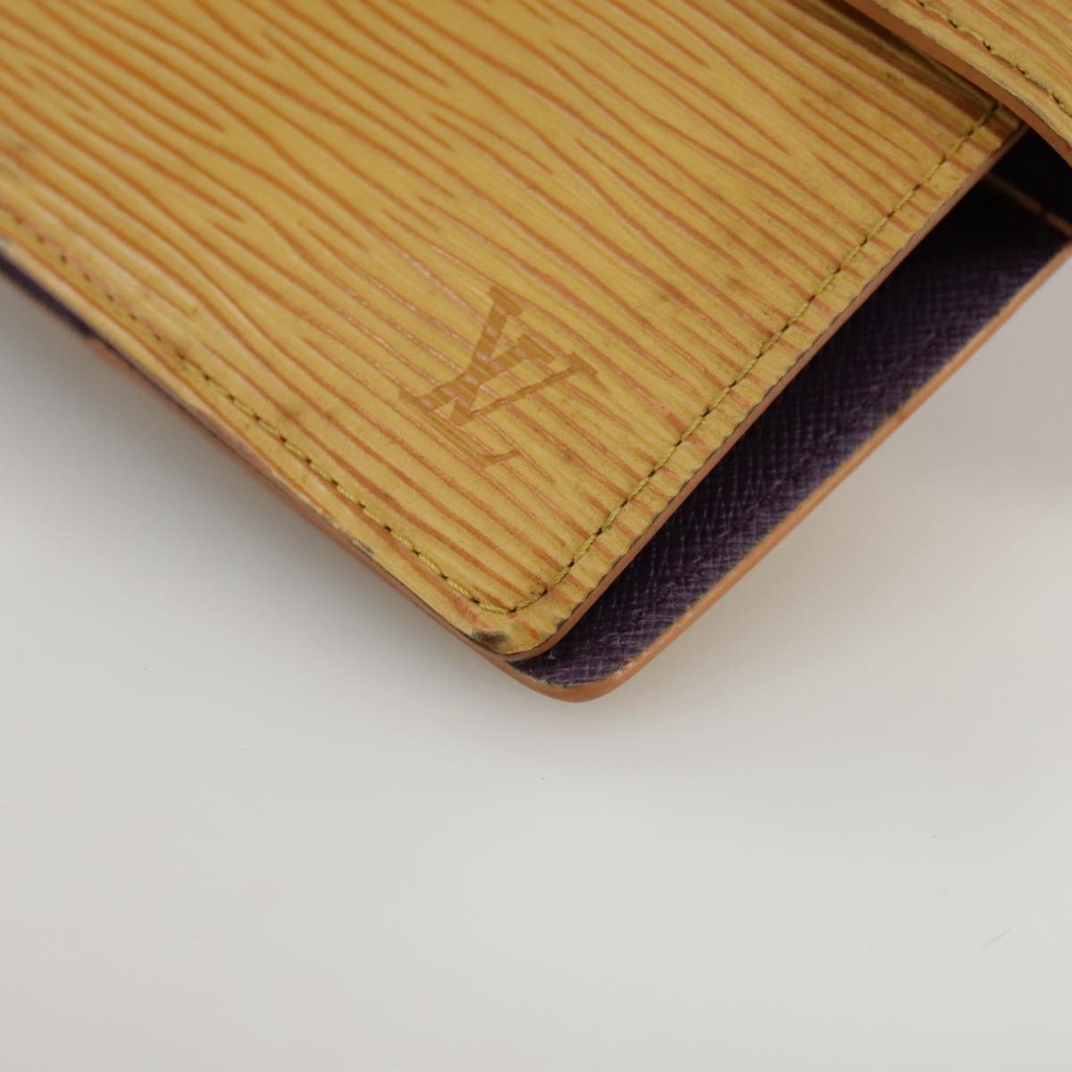 LOUIS VUITTON Epi Agenda PM Day Planner Cover Yellow R20059 LV Auth 107284
