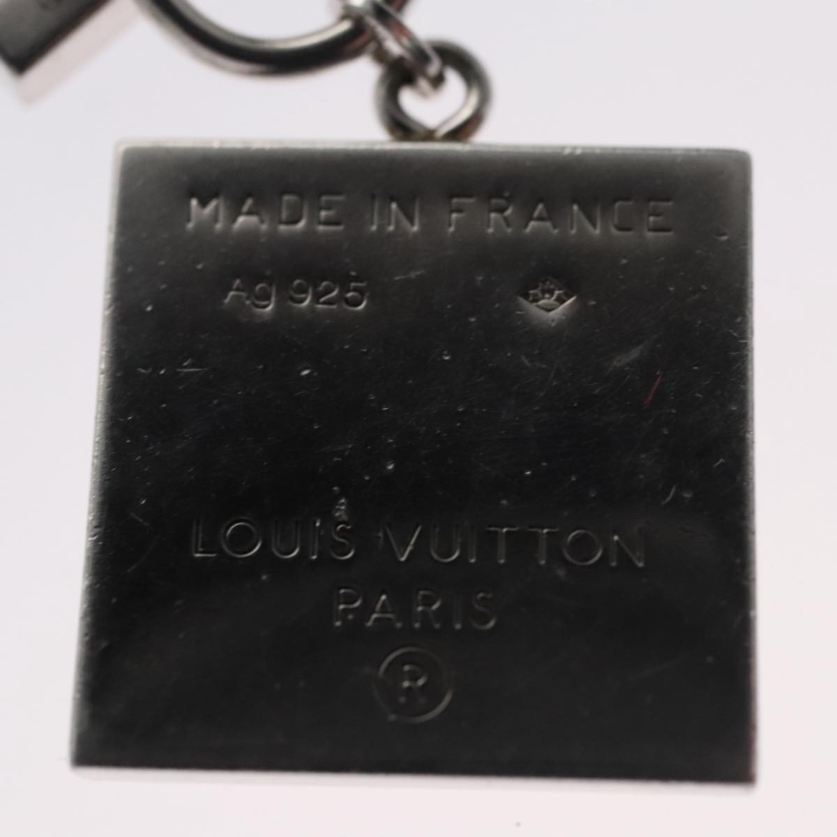 LOUIS VUITTON Pandanth Necklace Ag925 Silver M65364 LV Auth 107289