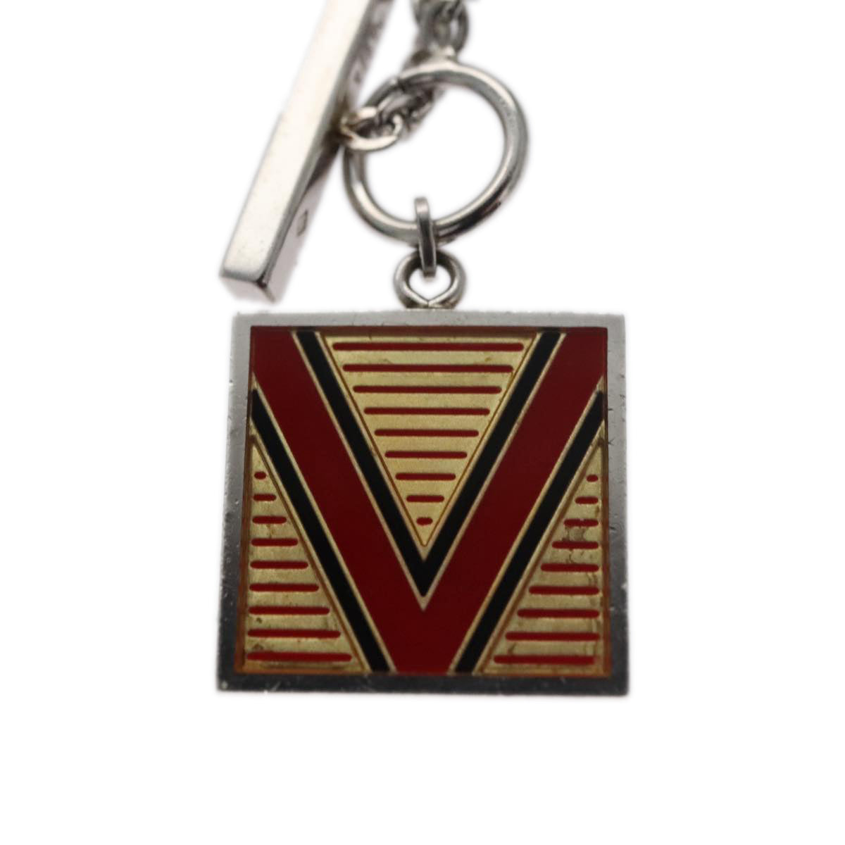 LOUIS VUITTON Pandanth Necklace Ag925 Silver M65364 LV Auth 107289