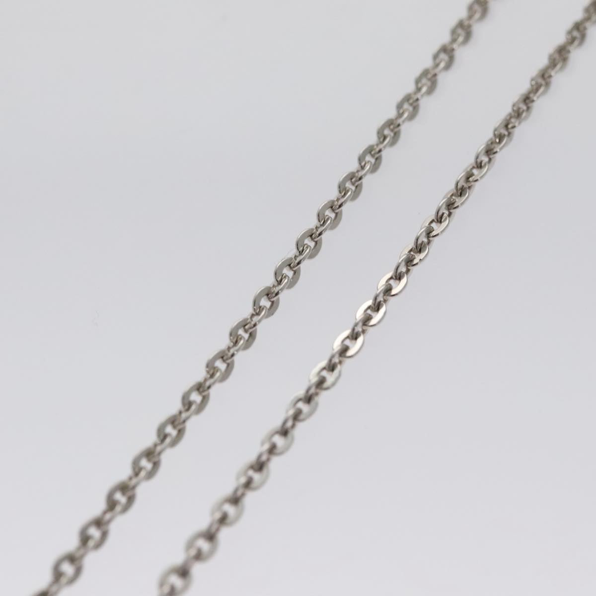 LOUIS VUITTON Pandanth Necklace Ag925 Silver M65364 LV Auth 107289