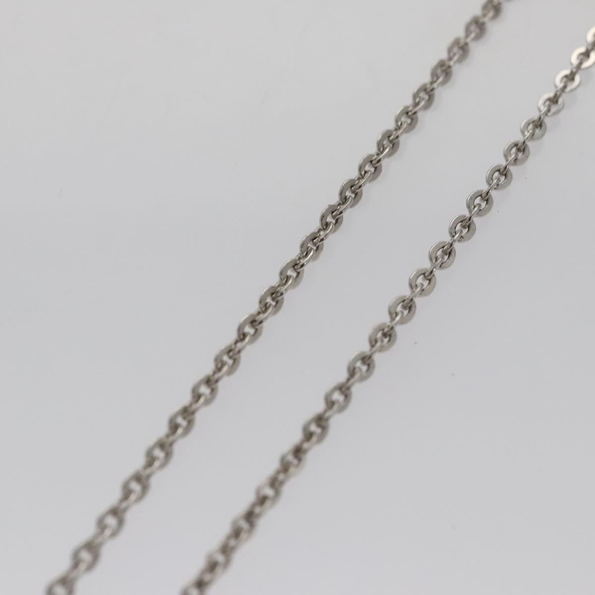LOUIS VUITTON Pandanth Necklace Ag925 Silver M65364 LV Auth 107289