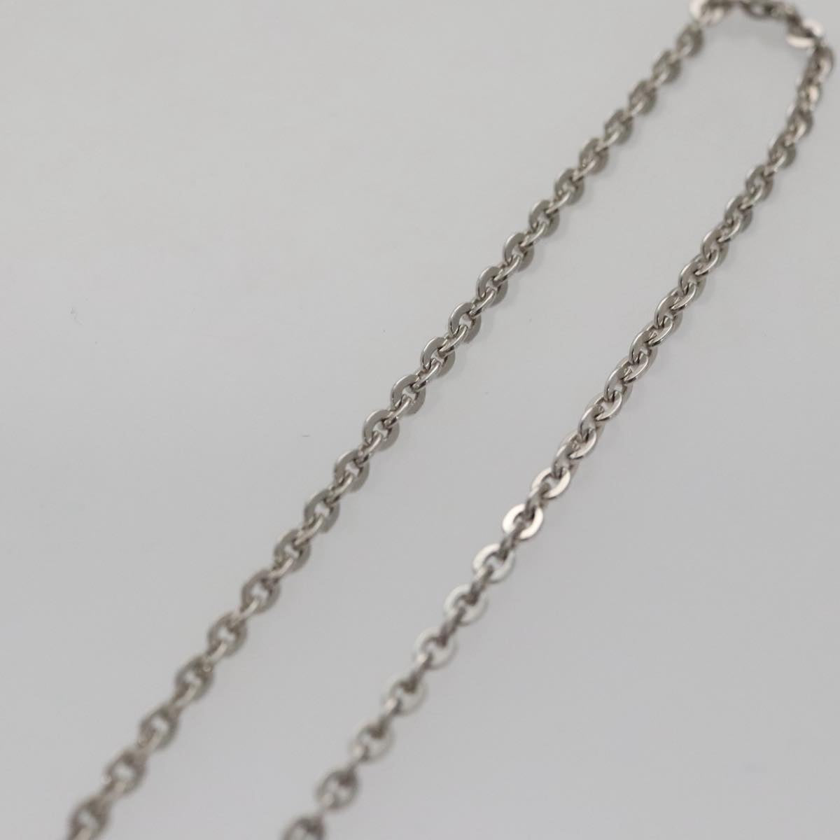 LOUIS VUITTON Pandanth Necklace Ag925 Silver M65364 LV Auth 107289